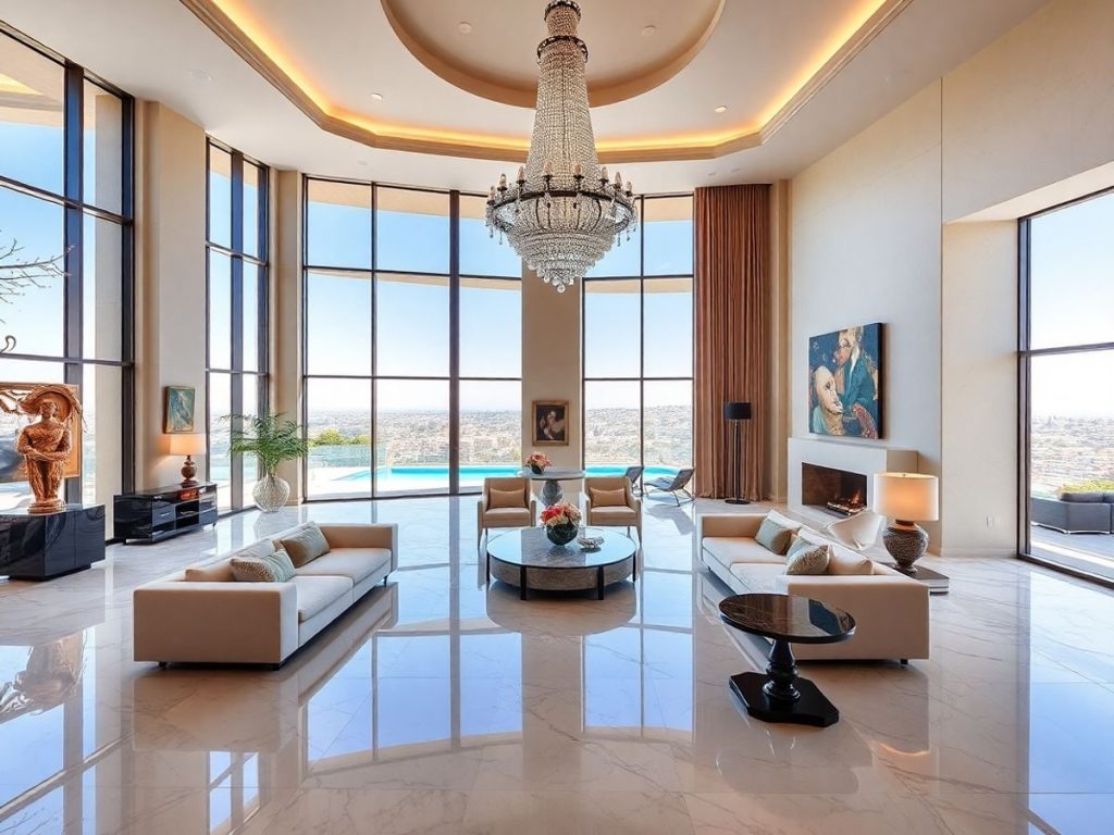 Casele spectaculoase ale vedetelor: Design și lux la superlativ 1 Interioare luxoase de case celebre, design modern, elegant.