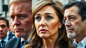 Vedete în momente controversate, expresii faciale intense.